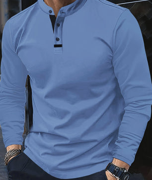 Stijlvolle Heren Poloshirt met Ronde Hals - Comfortabel voor Elk Seizoen