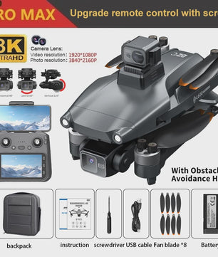 L600 Pro MAX Drone: 8K Camera, 3-Assige Gimbal, GPS & 360° Obstakelvermijding