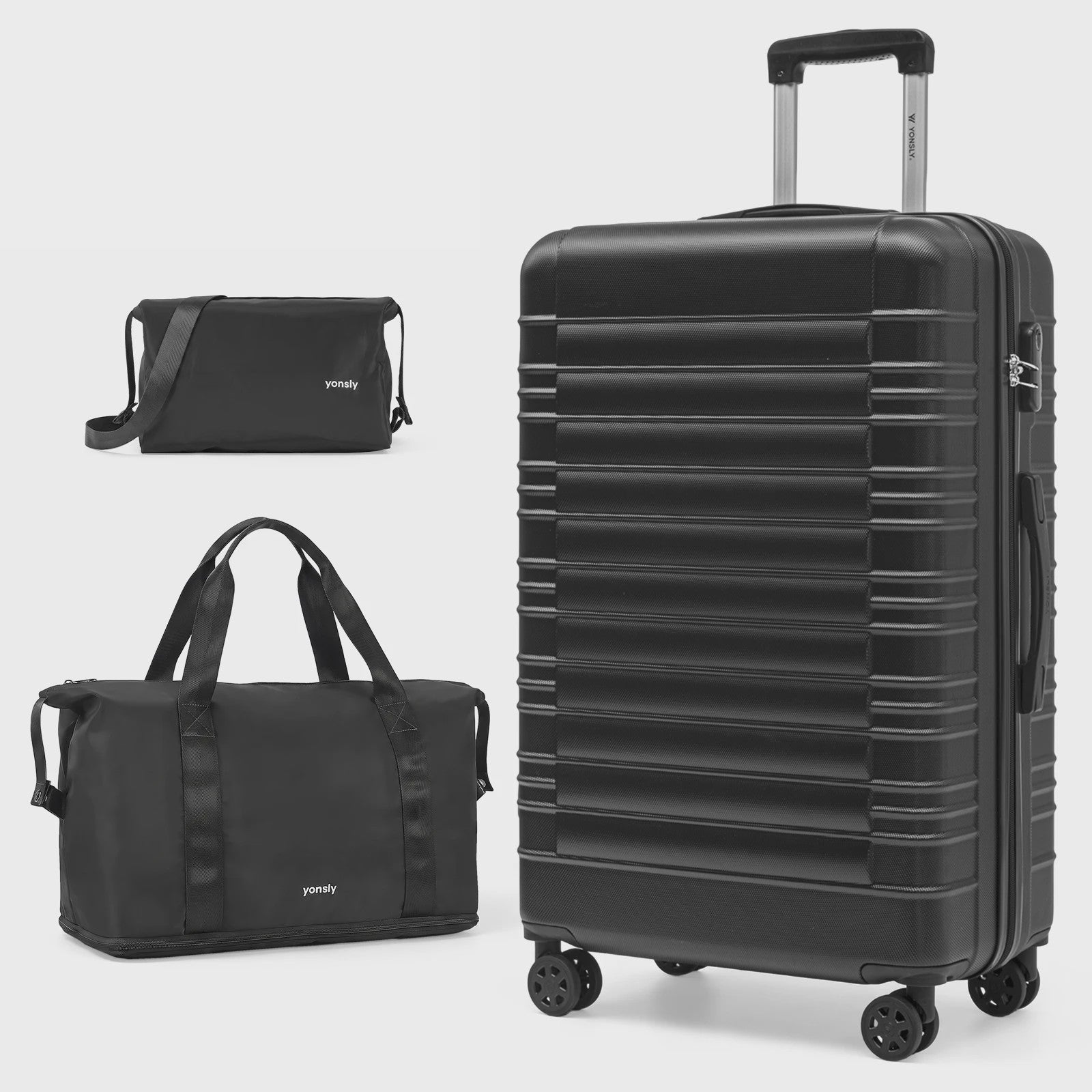 3-delige Koffer Set: 20-inch Trolley, Reistas & Toilettas - Compleet voor Vakantie
