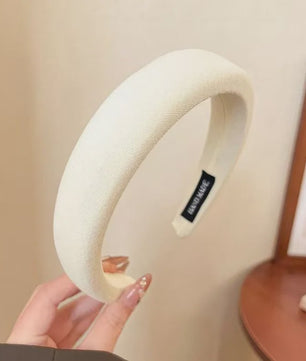 Modieuze Dames Hoofdband - Zachte Sponge Band voor Gezichtswas & Stijl
