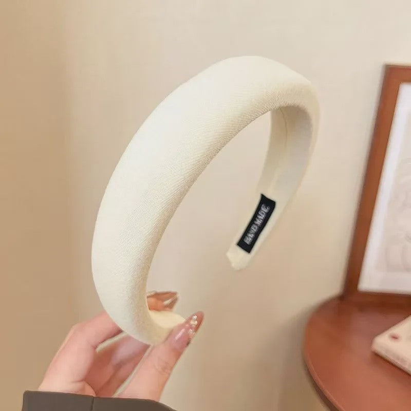 Modieuze Dames Hoofdband - Zachte Sponge Band voor Gezichtswas & Stijl