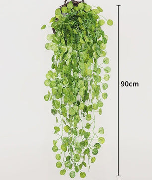 Kunstplant Hangplant 90cm - Nep Varen Slungel met Bladeren voor Decoratie