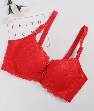 Plus Size Kant BH met Push-Up Effect - Comfortabele Bralette voor Dames (80-105 C/D Cup)