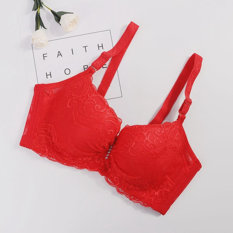 Plus Size Kant BH met Push-Up Effect - Comfortabele Bralette voor Dames (80-105 C/D Cup)