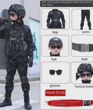 Kinder Special Forces Camouflage Trainingspak - Zwarte Adelaar