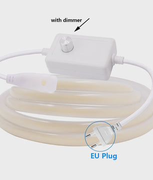 220V COB LED Neon Strip - Dimbaar, Waterdicht, Flexibel - Warm/Natuurlijk Wit