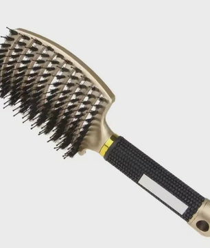Professionele Haarborstel met Varkenshaar & Nylon - Ontklit Nat & Krullend Haar - Salon Kwaliteit Styling Tool