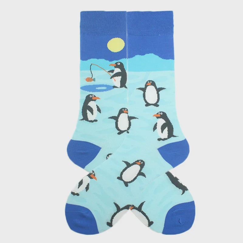 Unisex Happy Socks met Vrolijke Ontwerpen: Dinosaurus, Alien, Haai & Meer