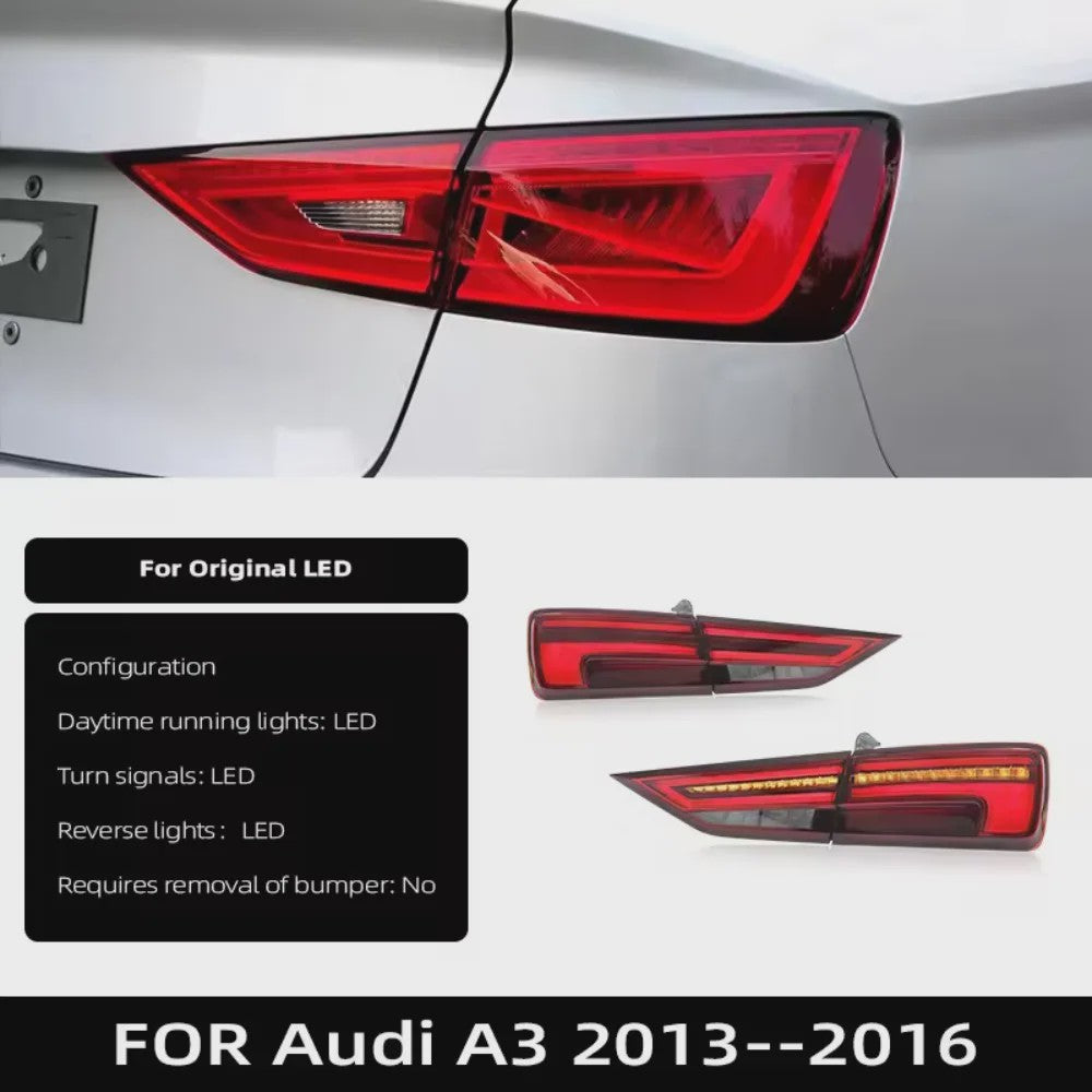 LED Achterlichten Audi A3 (2013-2019) - Dynamische Richtingaanwijzers & DRL