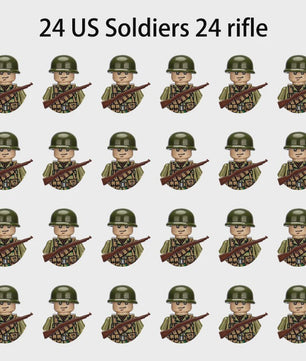 Bouwblokken Soldaten Set: Tweede Wereldoorlog Leger Figuren & Wapens - Kinder Speelgoed