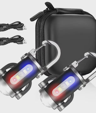 Oplaadbare Mini Zaklamp met COB Werklicht & Karabijnhaak - Compact en Waterdicht