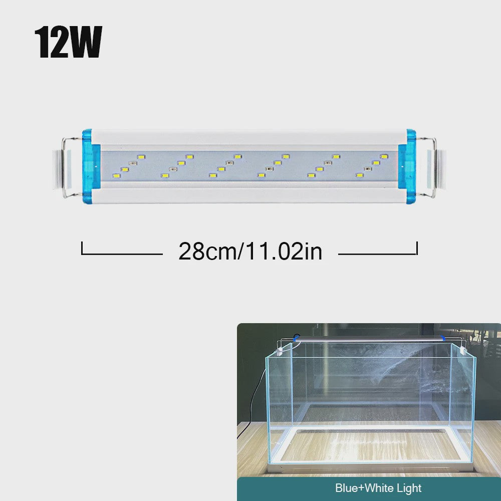 Super Bright LED Aquarium Lamp - Verstelbare Clip-on Verlichting voor Planten & Vissen (18-70cm)