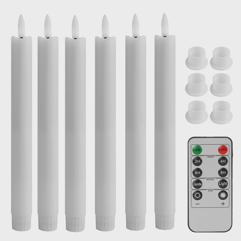 LED Flakkerende Taper Kaarsen 11 inch met Afstandsbediening - Sfeervol en Veilig