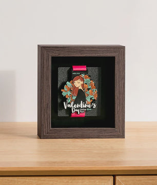 Houten Medaille Display Frame met Fotolijst - Voor Marathon, Sport en Herinneringen