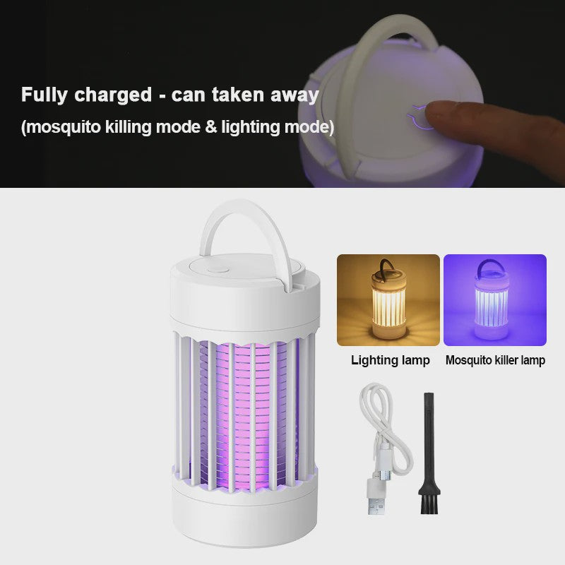 Elektrische Muggenlamp UV Insectendoder - USB Oplaadbaar & Draagbaar