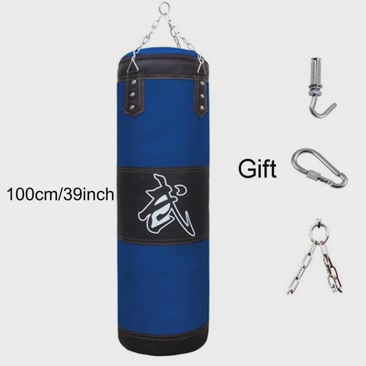 Zware Bokszak met Ketting en Ophanghaak - Ideaal voor Fitness, MMA, Kickboksen