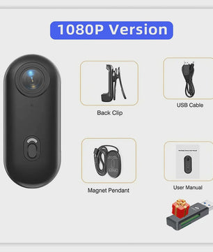 4K Mini Actiecamera met WiFi - POV Bodycam voor Motor, Helm & Sport - H88 model