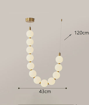 Moderne Scandinavische Plafondlamp met Bolvormige Lampjes - Hanglamp voor Woonkamer & Trap