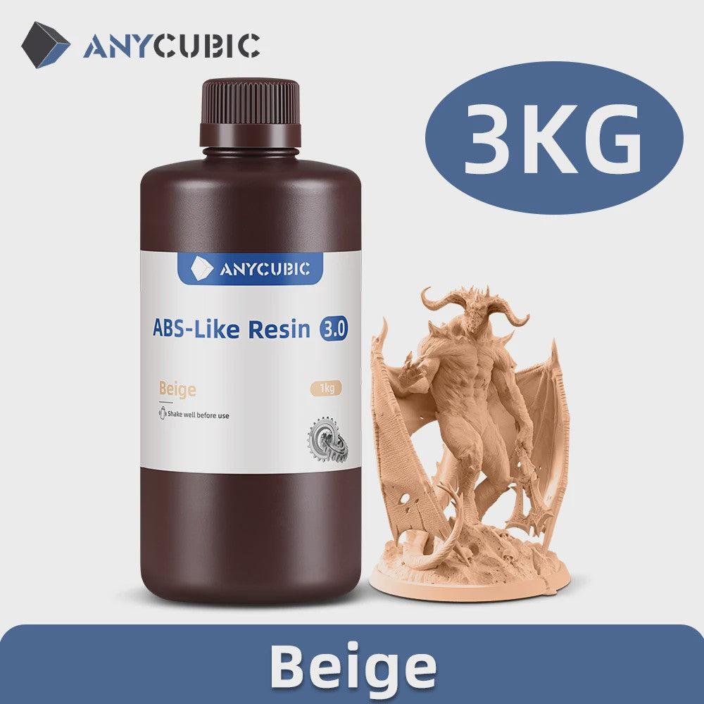 Anycubic ABS-Like Resin 3.0 - Hoge Nauwkeurigheid, Sterk & Lage Krimp voor 3D Printers
