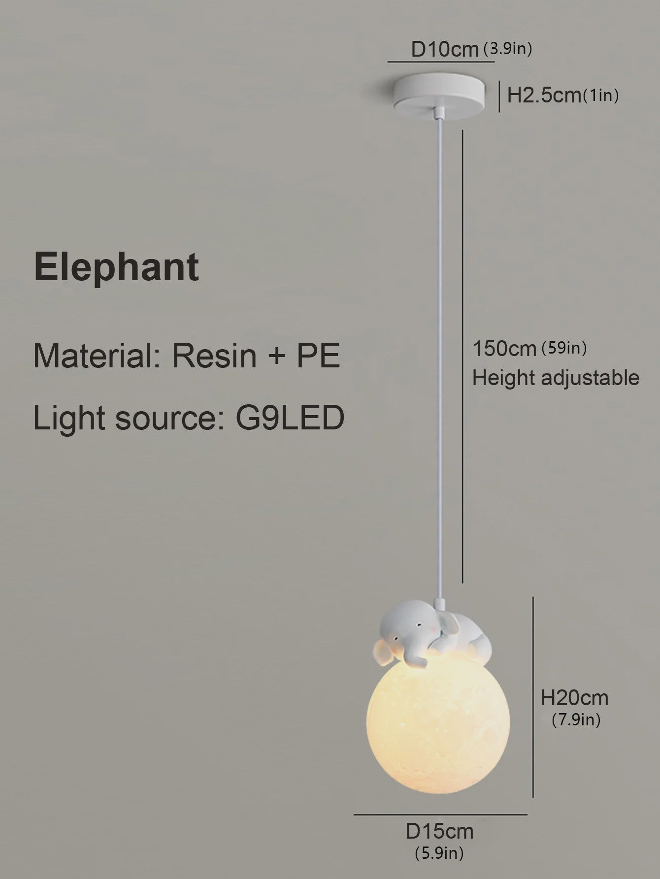 Creatieve LED Hanglamp met Cartoon Dieren - Slaapkamer & Kinderkamer Decoratie
