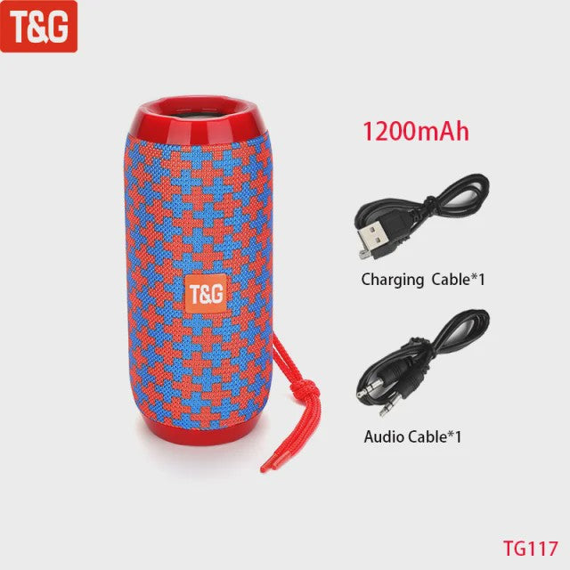 Draagbare Bluetooth Speaker met FM Radio, Subwoofer en 10W Stereo Geluid