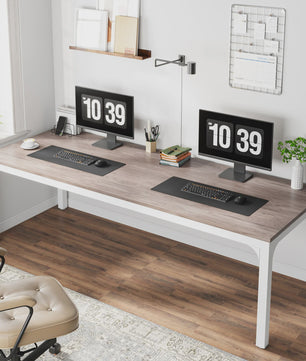 Extra Lange Bureau voor 2 Personen (200 cm) - Dubbel Werkstation voor Thuis of Kantoor