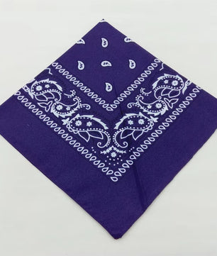 Modieuze Katoenen Bandana Sjaal 54x54cm - Paisley Print voor Dames & Heren