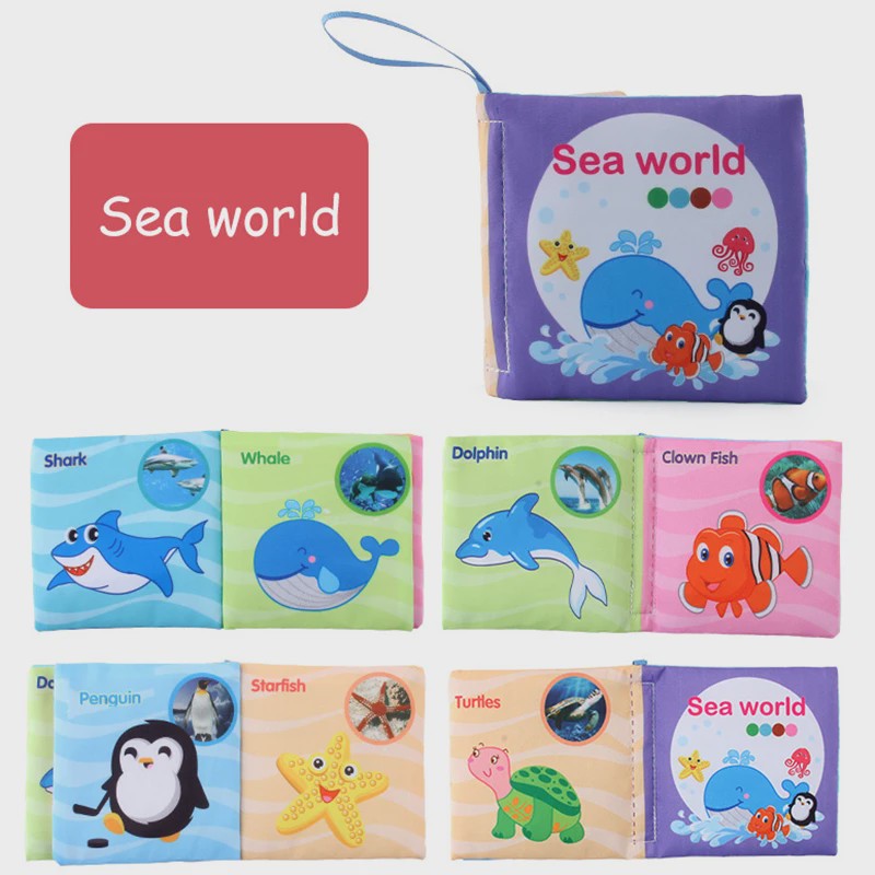 Zacht Stoffen Babyboek - Educatief & Interactief voor Baby's 0-12 Maanden