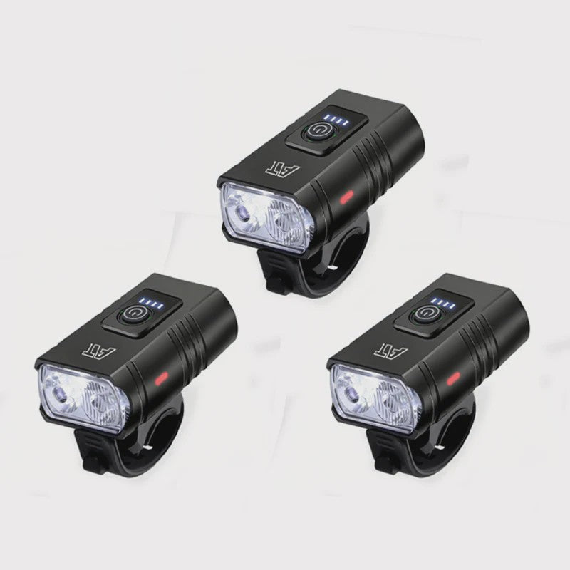 Oplaadbare Fietsverlichting LED Voorlamp Type-C, Waterdicht & 6 Modi
