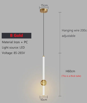 Moderne Minimalistische Hanglamp Zwart/Goud - Stijlvolle Verlichting voor Woonkamer & Slaapkamer