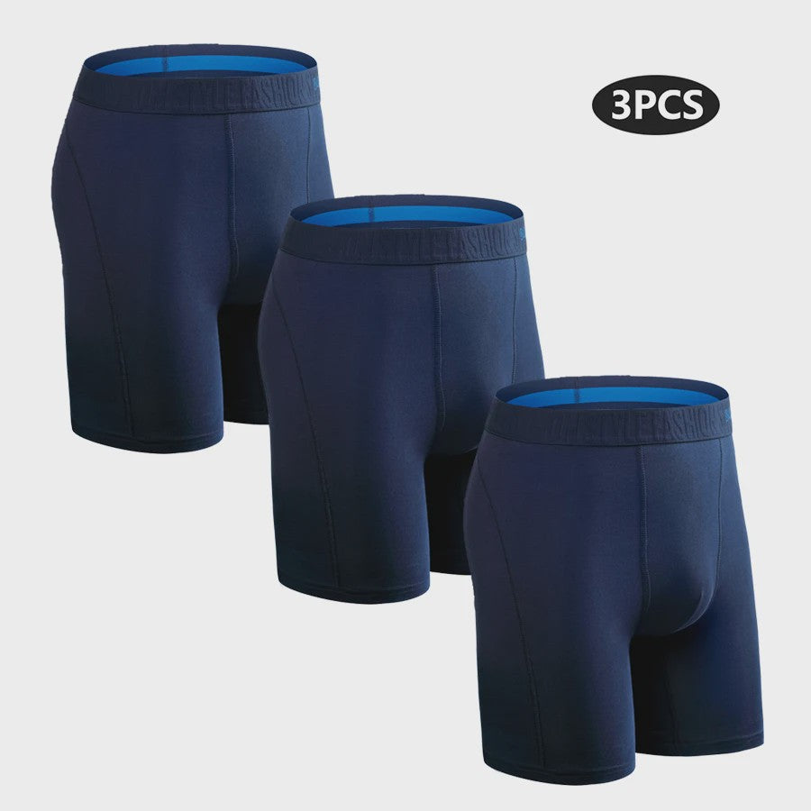 Set van 3 Heren Long Boxershorts - Comfortabel Katoen