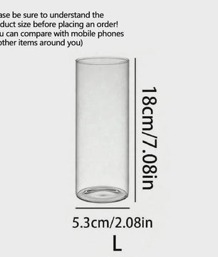 Cilindrische Glazen Kaarsenhouder - Hoog Borosilicaat Glas voor Decoratie