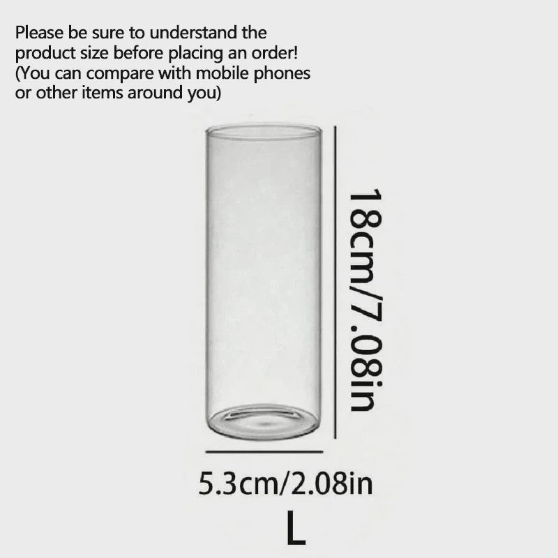 Cilindrische Glazen Kaarsenhouder - Hoog Borosilicaat Glas voor Decoratie