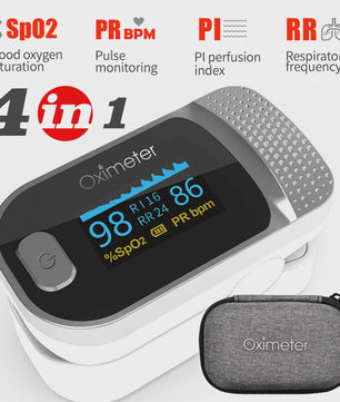 Vinger Pulse Oximeter met OLED Display - Meet Zuurstofsaturatie & Hartslag