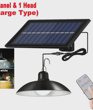 Dubbele Solar Hanglamp met Afstandsbediening - Waterdicht LED Buitenlicht voor Schuur, Tuinhuis of Overkapping