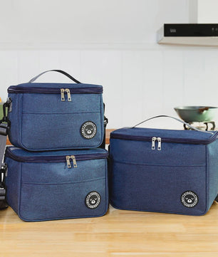 Ruime Thermos Lunchtas Waterdicht met Verstelbare Schouderband - Ideaal voor School, Werk & Uitjes