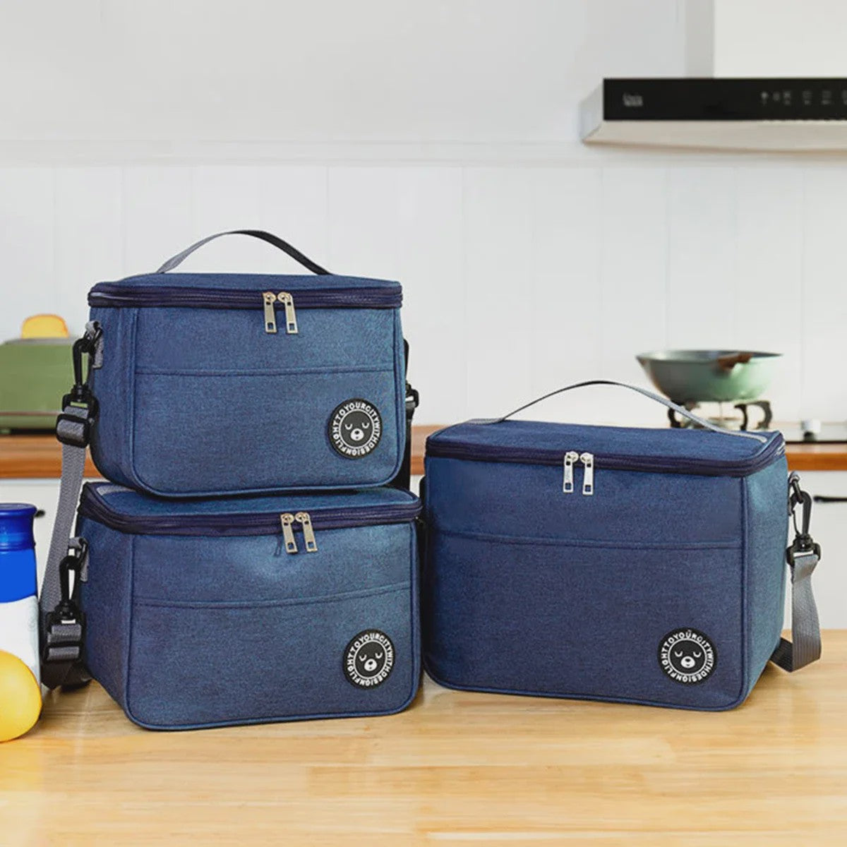 Ruime Thermos Lunchtas Waterdicht met Verstelbare Schouderband - Ideaal voor School, Werk & Uitjes