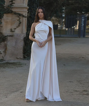 Elegante Satin Halter Jurk - Zomer Feestjurk Zonder Mouwen met Open Rug