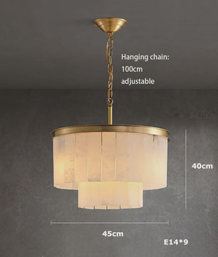 Luxe Marmer LED Kroonluchter Goud/Chroom - Dimbaar