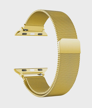 Milanese Band voor Apple Watch Ultra 2/3 49mm & Series 1-11 (38-45mm) - Roestvrij Staal, Magnetische Sluiting