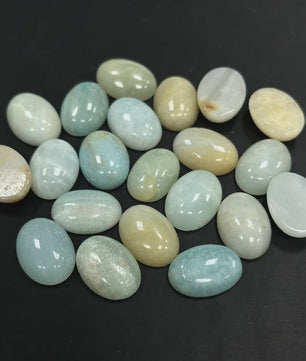 10x Kristal Cabochons Ovaal 13x18mm - Natuurlijke Helende Stenen voor Sieraden Maken
