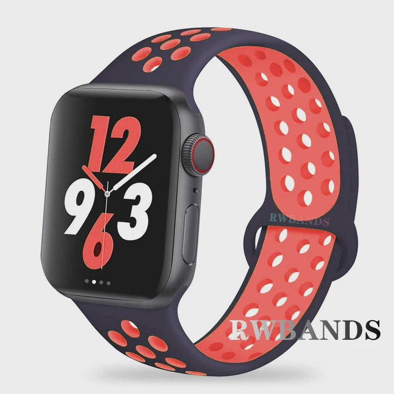 Ademende Sportband voor Apple Watch (38-49mm) - Comfortabele Vervangingsband