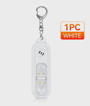 Persoonlijk Veiligheidsalarm met Sleutelhanger, 130dB, USB Oplaadbaar, LED Licht voor Noodgevallen & Nachtsport