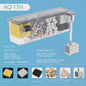 Transparante Acryl Hangfilter met Meerfasen Filtratie & Waterval Uitlaat - Compact & Ruimtebesparend