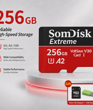 Snelle Micro SD Kaarten (128GB/256GB/512GB) voor Drone, Dash Cam & Tablet - Hoge Capaciteit