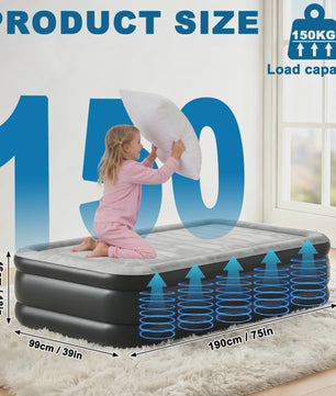 Luchtbed met Ingebouwde Elektrische Pomp - Zelfopblaasbaar voor Camping en Logees