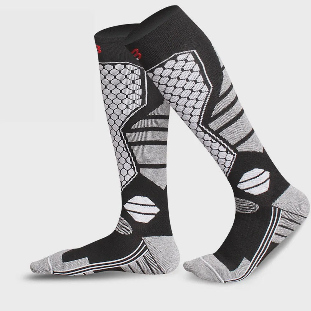 Warme Ski Sokken - Anti-slip, Ademend & Thermisch - Kniehoog