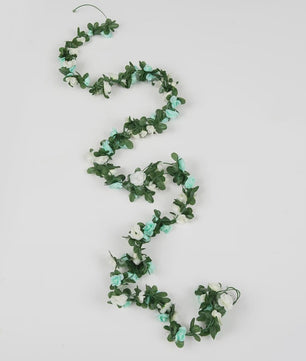 Kunstrozen Garland - Decoratieve Slier met Rozen en Bladeren