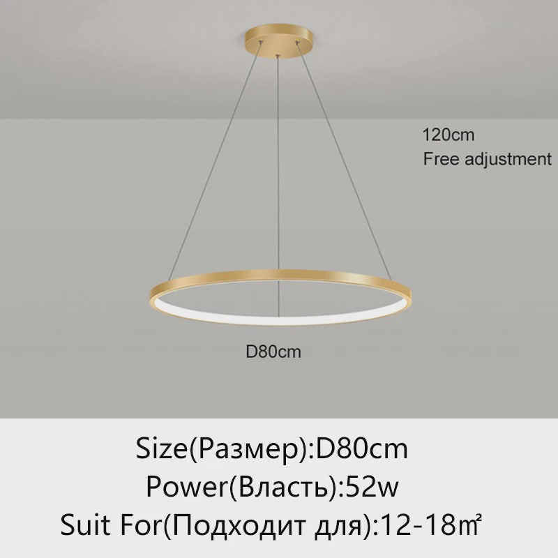 Moderne Ronde LED Plafondlamp Zwart/Wit - Dimbaar Hanglamp voor Keuken en Woonkamer