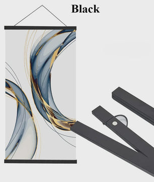 Magnetische Poster Hanger Frame van Teak Hout (21-50cm) - Wanddecoratie Ophangsysteem